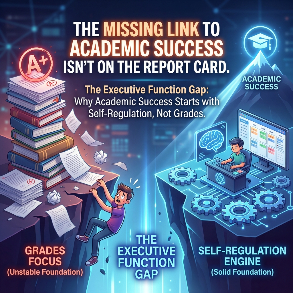 Cover image for The Executive Function Gap: Why Academic Success Starts with Self-Regulation, Not Grades