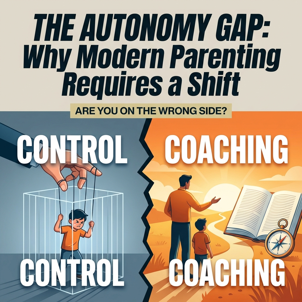 Cover image for The Autonomy Gap: Why Modern Parenting Requires a Shift from Control to Coaching
